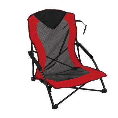 China Modern Outdoor Camping Red Folding Beach Chair Chairs For Camping Beach Picnic Barbecues Sports Event for sale