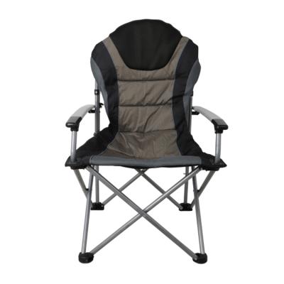 China Modern Oversized Heavy Duty Folding Outdoor Padded Camping Beach Chair Portable Seat With Armrest for sale