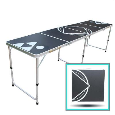 China Modern Foldable Aluminum Folding Beer Pong Table Portable Outdoor Indoor Game Party USA for sale