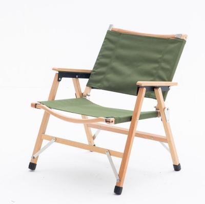 China Modern Solid Wood Portable Outdoor Camping Chair Kermit Chair Portable Folding Chair Leisure for sale