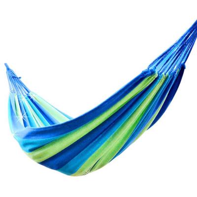 China Durable Canvas Tied Hammock Fabric Camping Comfortable Hammock For Outdoor for sale