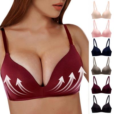 China New Design One Piece Wireless Underwear Thin Cup Push Up Bralette Women Seamless Bra for sale