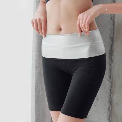 China Antibacterial Sweatpants Women's Antibacterial Sports Yoga Sports High-Waist Abdomen Five-point Hip-Lifting Pants Abdomen Shape Pants For Women for sale