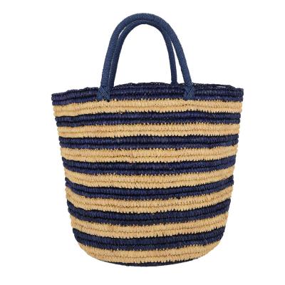 China Wholesale Cheap Summer Tote Bag Custom Vintage Straw Beach Shoulder Bags For Women for sale