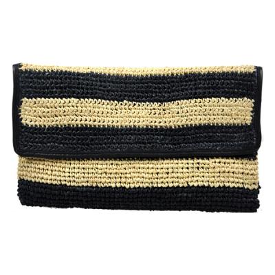 China Clutch REACH REVIEWING PAST Raffia Straw Clutch Bag for sale