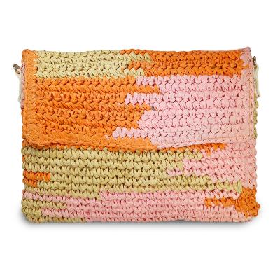 China China High Quality Straw Bag Summer Handmade Crochet Cross Cross Suppliers - Body Shoulder Bag for sale