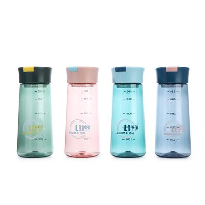 China Sustainable Ready To Ship Wholesale Customized Water Bottle Food Grade 500ML Plastic Drinking Bottle for sale