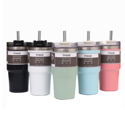 China PORTABLE Tumbler Mug 20oz30oz Vacuum Insulated Travel Mug with Slide Lids and Straw Stainless Steel Double Wall Sublimation Tumbler for sale