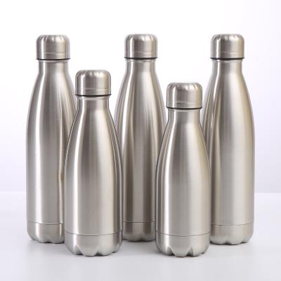 China Travel PORTABLE Cola Shape Vacuum Flask Thermos Bottle Stainless Steel Wall Water Bottle Double Wall Custom Logo for sale