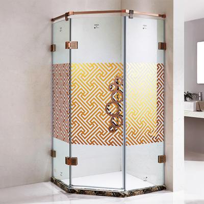 China Modern Corner Glass Door Screen Bath Unit Bathroom Price Wall Mounted Cubicle Enlargement Clear Shower Room for sale