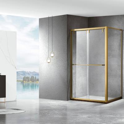 China Modern Cheapest Home Bathroom Integrated Modern Sliding Tempered Delicacy Shower Enclosure for sale