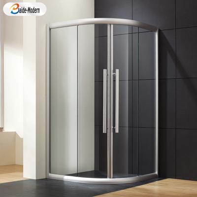 China 6-10mm Thick Modern Safe High Quality Aluminum Material Glass Sliding Door Shower Enclosure for sale