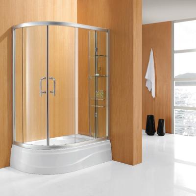 China Modern Design Waterproof Aluminum Alloy Bath Door Rollers Sliding Shower Enclosure for sale