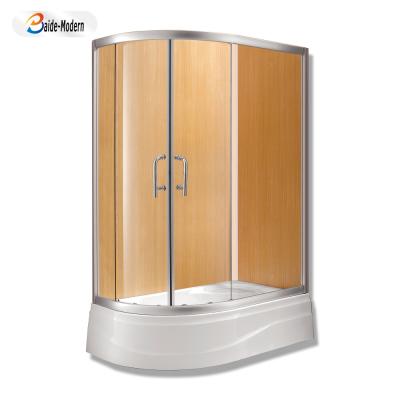 China Delicacy New Design Modern Aluminum Alloy Bathroom Frameless Freestanding Shower Enclosure for sale