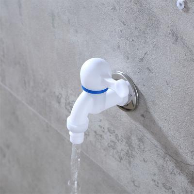 China Metered Faucets Single To Handle Wall Mounted Outdoor Water Valve Taps Plastic Faucet Water Tap for sale