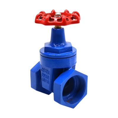 China Contemporary New Type Good Sealing Soft Seal Cast Iron Gate Valve Female Thread Malleable Elastic Seat Hand Wheel Plumbing Material Gate Valve for sale