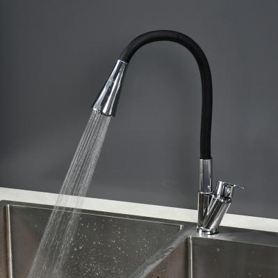 China Factory Other Deck Mounted Black Hose Kitchen Faucets Pull Down Single Handle Cold Water Faucet Wholesale for sale