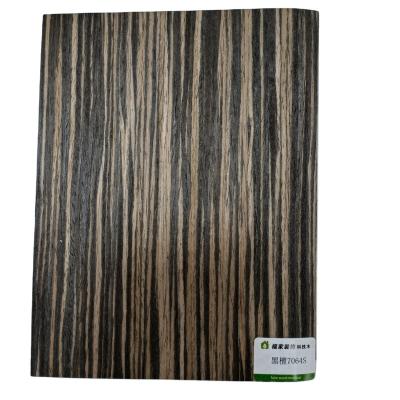 China Contemporary 0.5mm Engineered Black Ebony Wood Laminate With High Quality Flooring Wooden Doors Frames for sale