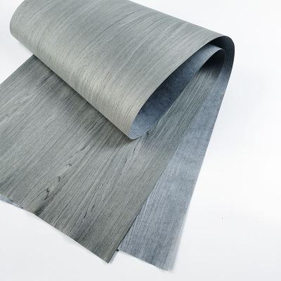 China Contemporary 2500mm Sheared Backed Gray Oak Wood Veneer For Wallcovering Furniture Plywood MDF Flooring for sale