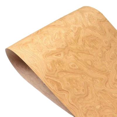 China 2500mm*600mm Reconstructed Contemporary Elm Knot Wood Veneer For Knot Wood Table Chair Furniture for sale