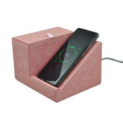 China PU Leather Tissue Organizer PU Leather Desk Box with Holder Napkin Filler Case for Restaurant for sale