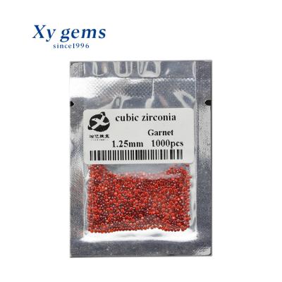 China Game Or Fire Wuzhou Xiangyi 3.0mm Color Around Garnet Natural Imitation Synthetic CZ Shiny Stone Price for sale