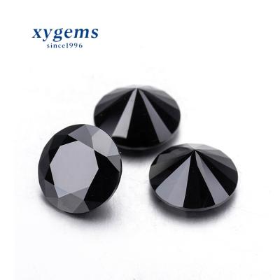 China Wholesale Loose Color or Black Set Diamond Cut Round Cubic Zirconia Fire Stone Prices 0.8mm-10.0mm Xygems CZ for sale