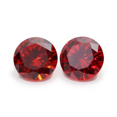 China Xygems 1000pcs Game Or Fire 1.0mm-3.0mm Color Per Bag Garnet Color Round Cz Synthetic Loose Gemstone Zircon For Jewelry Set for sale