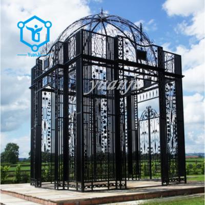 China Antirust Outdoor Garden Large Antique Metal Wrought Iron Gazebo for sale