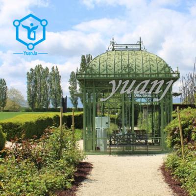 China Antirust Antique Garden used wrought iron gazebo glasshouse garden for sale for sale