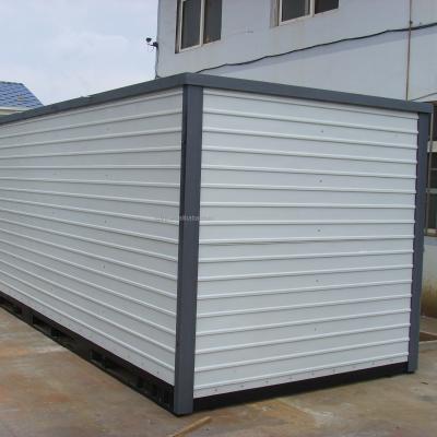 China Traditional/Industrial/Japanese/European Steel Folding Container House For Storage Trailer Rental Lease for sale