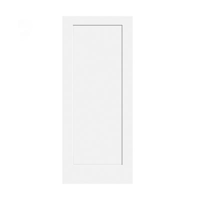 China 1 Panel Soundproof Shaker Style Modern Wooden Doors Engineer Simple White Bedroom Door for sale