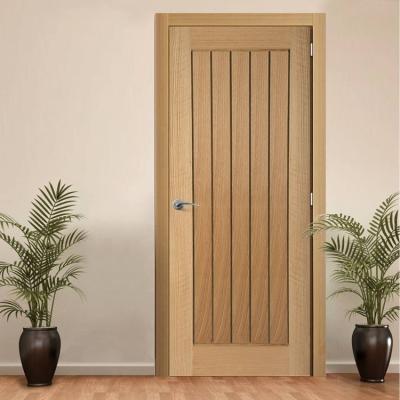 China solid wood & oil painting the oak wood door interior apartment of the latest design wood door for sale