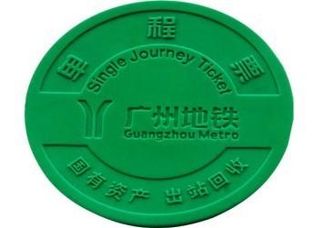 China ABS Subway Token RFID Tag For Transportation , RFID Metro Ticket for sale