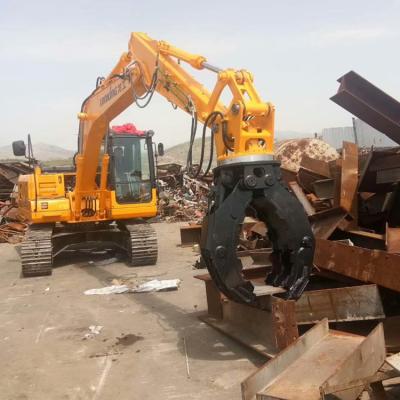 China High Quality Excavators 7-11Ton Wood Grapple Mechanical Type For PC55 Excavator for sale