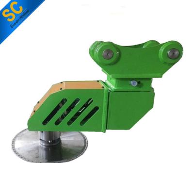 China Hydraulic Tree Hedge Cutter / Tree Saw With A Rotating Cutting Head for sale