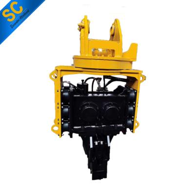 China Pile Drive Excavator Mounted Vibratory Hammer Ram For Concrete Piles for sale