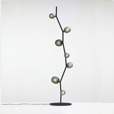 China Bedroom Contemporary Simple Living Room Corner Personality Branch Glass Ball Decoration Floor Lamp Creative for sale