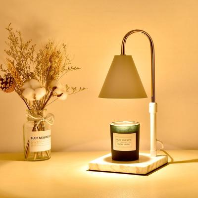 China Modern Marble Wax Lifting Creative Aromatherapy Candle Bedside Bedroom Timing Diffuser Melt Desk Lamp for sale