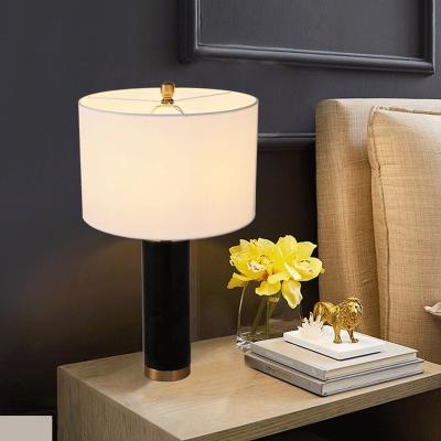 China Modern Minimalist Marble Creative Lamp Retro Desk Lamp Bedroom LED Eye Protection Lamp for sale