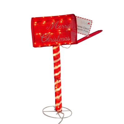 China Lovely Amazon Hot Sale Coffee Farm 34in Garden Cloth 50L Mailbox Decoration Outdoor Christmas Lights Led for sale