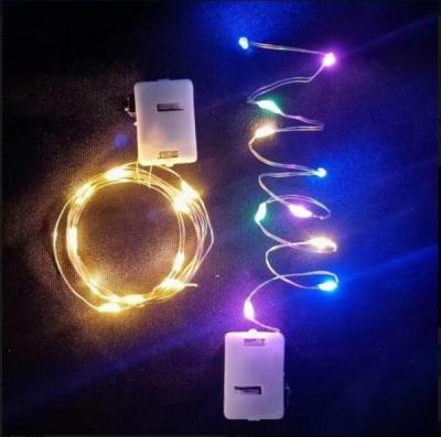 China 2021 Cheap Fairy Light String Battery Christmas Room Decoration 10L Copper Led Lights For Home Decor for sale