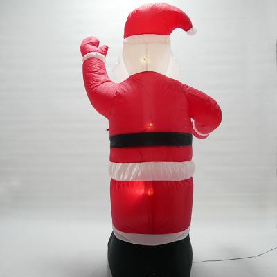 China Holiday Decoration 2021 New Inflatable Santa Claus Castle Model Modeling Lamp For Outdoor Decoration for sale