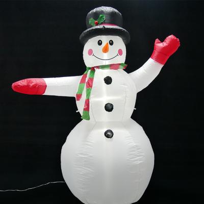 China New Design 1.8M 2.25W SMD LED Multicolor Inflatable Snowman Christmas Decoration Holiday Decoration Light For Outdoor for sale