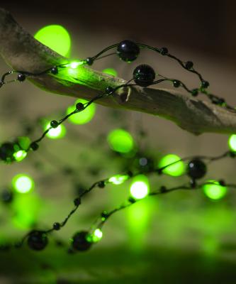 China Other Outdoor 30L Beaded Battery Fairy LED Copper String Lights For Halloween Decor for sale