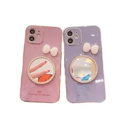 China Smart Anti-drop Phone Accessories For iPhone Case Makeup Mirror Mobile Phone Back Cover Shell For iPhone 11 Pro Max Case for sale