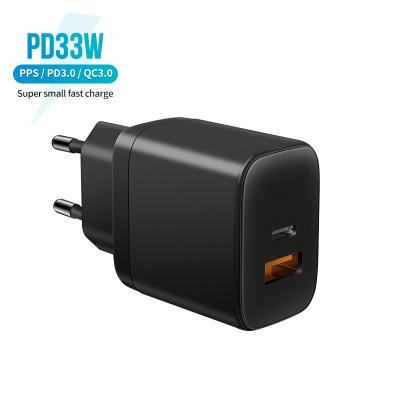 China Type C USB 3.0 USB Wall Charger Eu 3.0qc PD Wall Mobile Phone 33W Wall Charger Chargers for sale