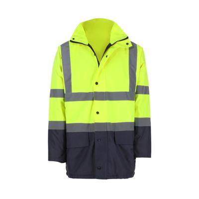 China Safety Reflective High Strength Road Vest Safety Water Proof Winter Jacket Reflective Vest for sale