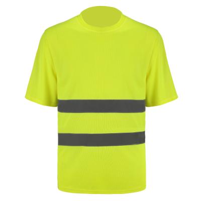 China Water Proof Reflective Shorts Sleeve T-shirt Security Vest Road Running Safety Wear Heating Vest for sale