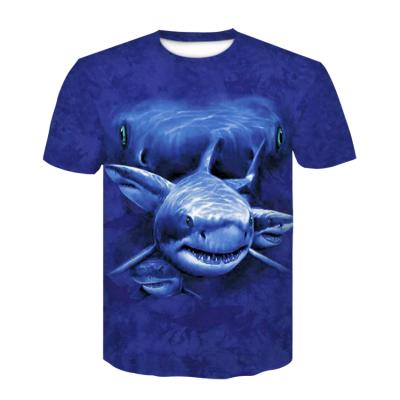 China Custom Anti-Pilling New Fashion Single Shark Motocross Extinguishing T-Shirt for sale